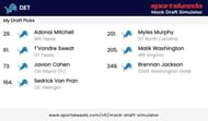 Detroit Lions mock draft 2.0